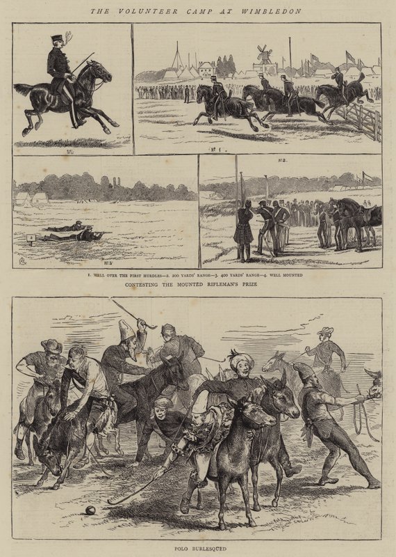 O acampamento voluntário em Wimbledon de Alfred Chantrey Corbould
