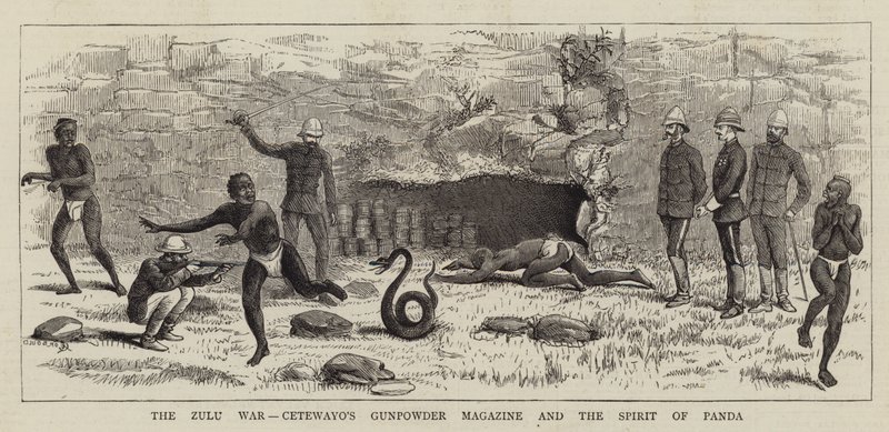A Guerra Zulu, a Revista Pólvora de Cetewayo e o Espírito de Panda de Alfred Chantrey Corbould