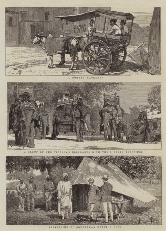 Vistas na Índia de Alfred Chantrey Corbould