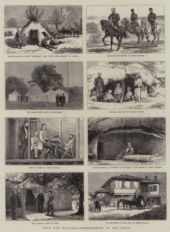 Com os russos, Fotografia no campo de Alfred Chantrey Corbould