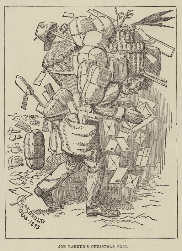 Joe Barker&39;s Christmas Post de Alfred Courbould