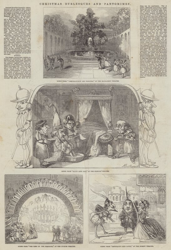 Natal Burlesques e Pantomimas de Alfred Crowquill