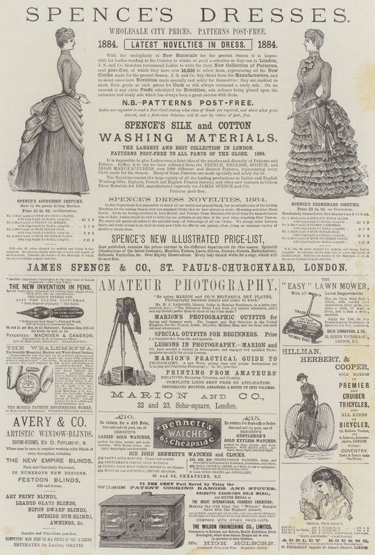 Página de anúncios de Alfred Crowquill