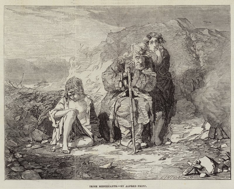 Mendicantes irlandeses de Alfred Downing Fripp