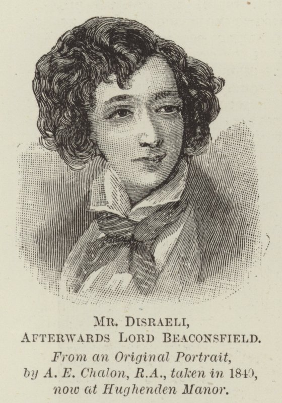 Sr. Disraeli, depois Lord Beaconsfield de Alfred Edward Chalon