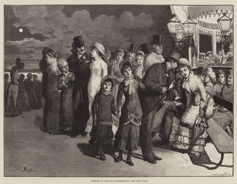 Noite no spa, Scarborough de Alfred Edward Emslie