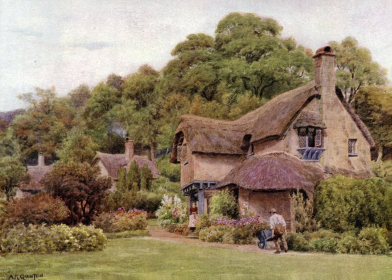 Casas de família, Selworthy Green, Somerset de Alfred Robert Quinton