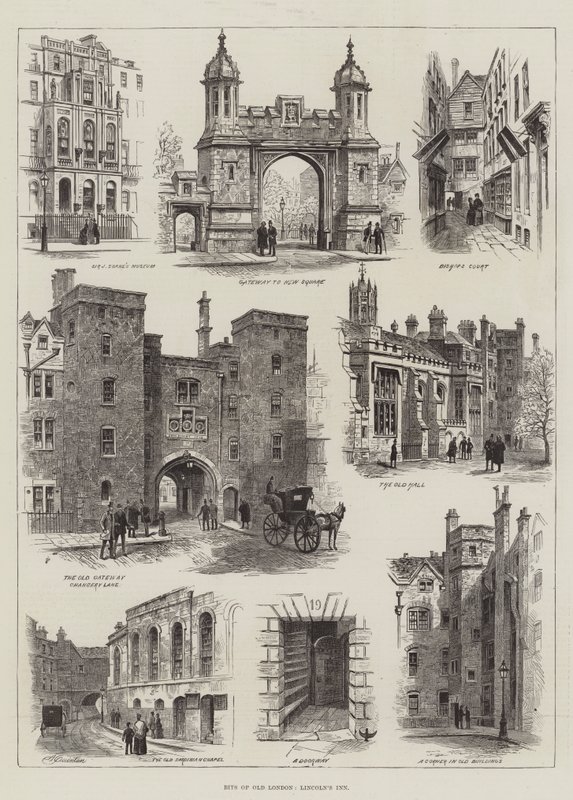 Bits da Velha Londres, Lincoln&39;s Inn de Alfred Robert Quinton