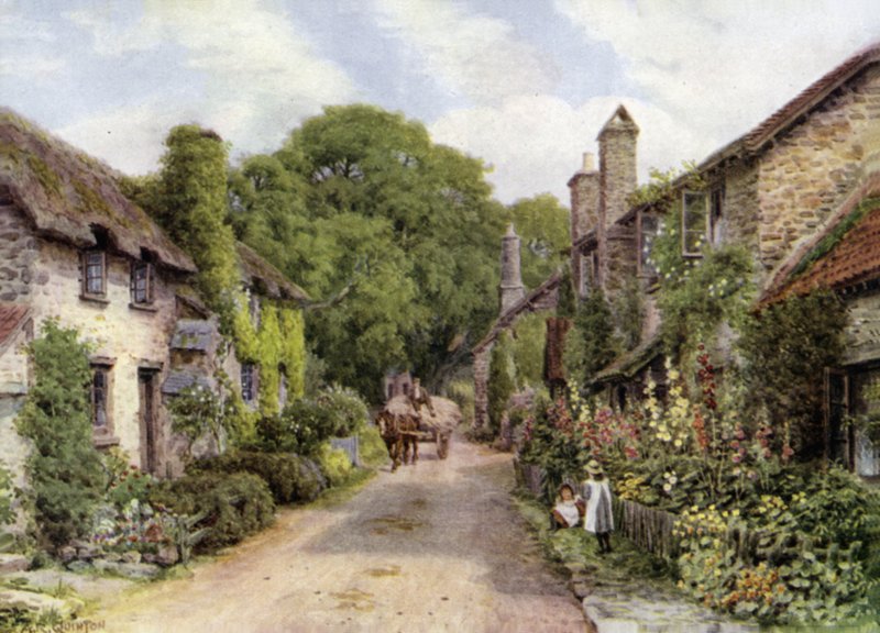 Bossington, perto de Porlock, Somerset de Alfred Robert Quinton