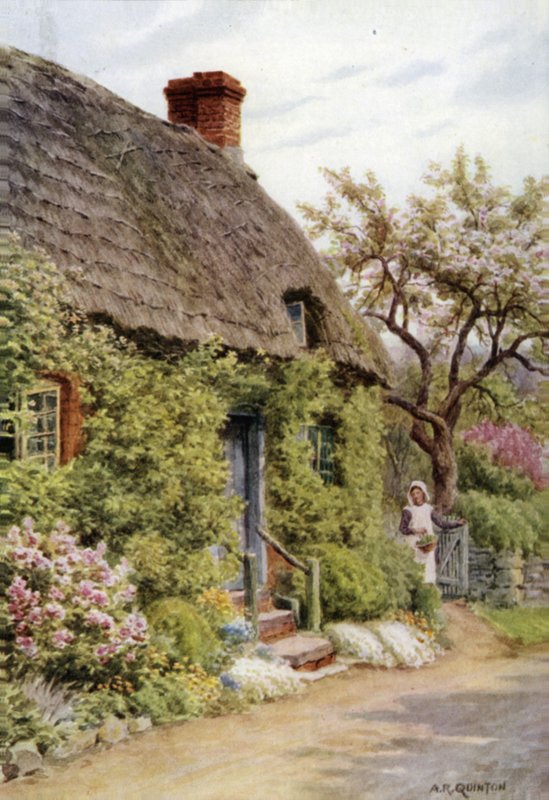 Porta da cabana, Elmley Castle, Worcester de Alfred Robert Quinton