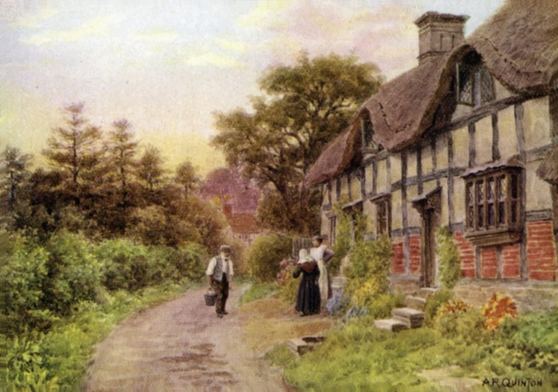 Noite, elmley, castelo, worcester de Alfred Robert Quinton