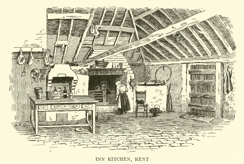 Inn Kitchen, Kent de Alfred Robert Quinton