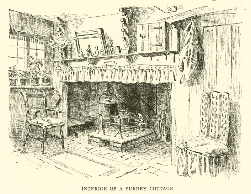 Interior de uma casa de campo de Surrey de Alfred Robert Quinton