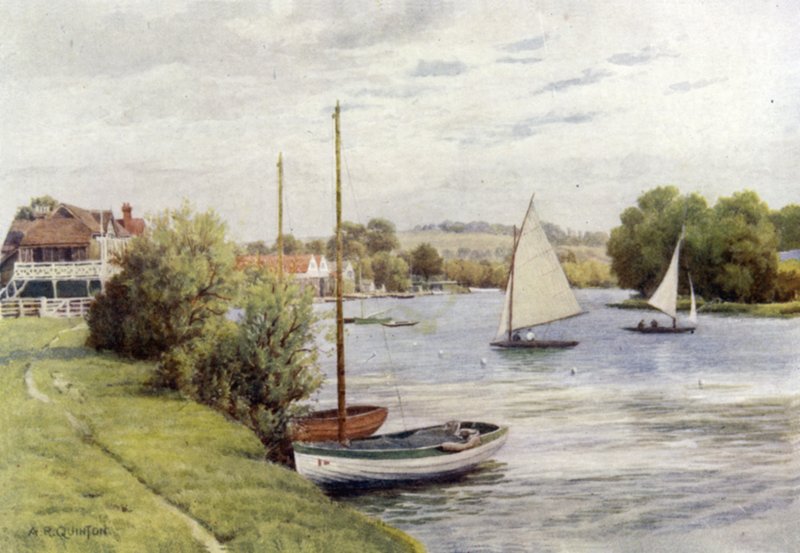 Barcos de corrida, Bourne End de Alfred Robert Quinton