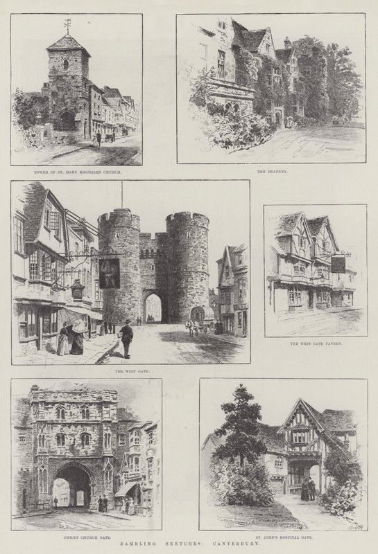 Esboços rambling, Canterbury de Alfred Robert Quinton