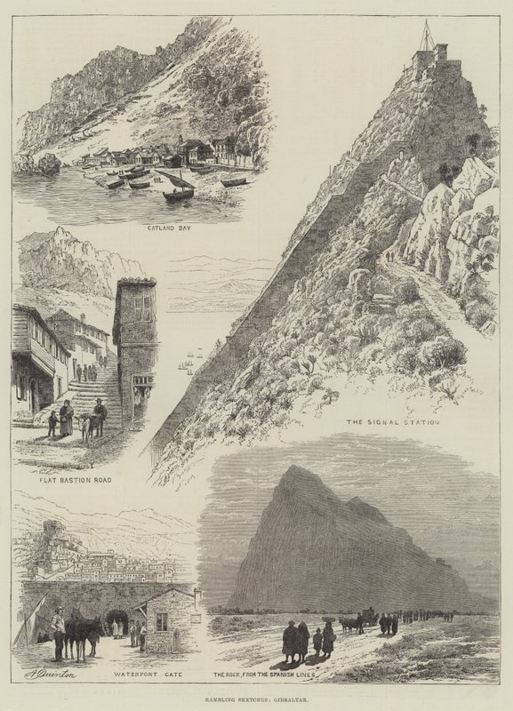 Esboços rambling, Gibraltar de Alfred Robert Quinton