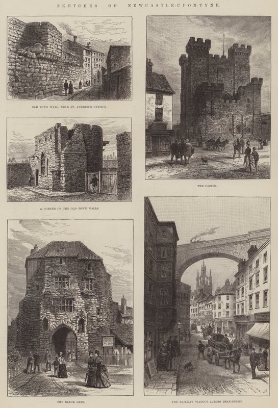 Esboços de Newcastle-upon-Tyne de Alfred Robert Quinton