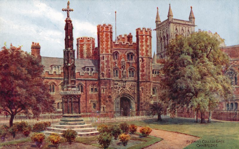 Portão do Colégio de St John, Cambridge de Alfred Robert Quinton