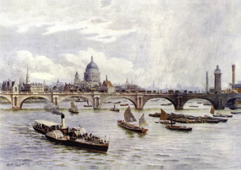 Catedral de São Paulo e Ponte de Waterloo de Alfred Robert Quinton