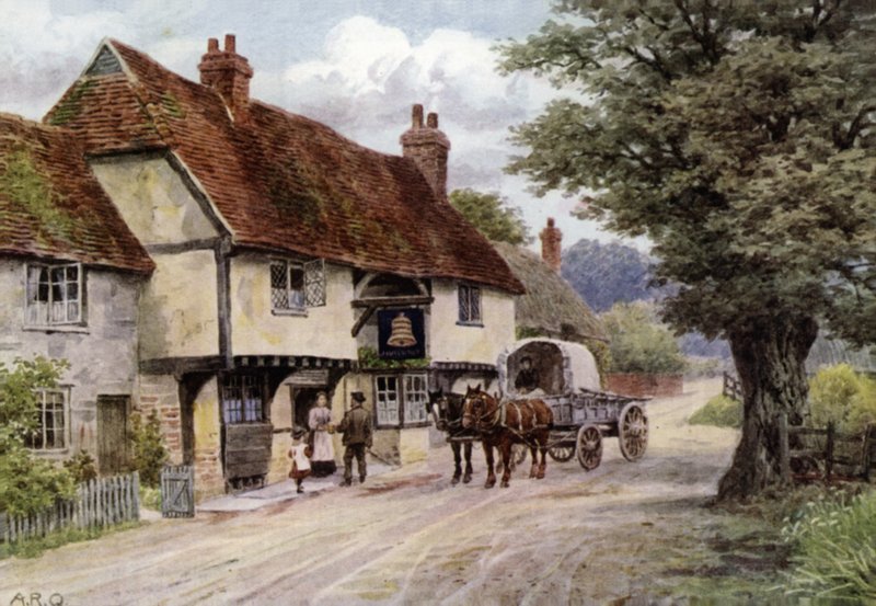 O, sino, hospedaria, waltham, st, laurence, berkshire de Alfred Robert Quinton