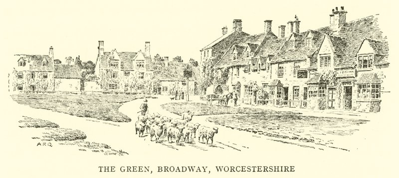 O verde, Broadway, Worcestershire de Alfred Robert Quinton