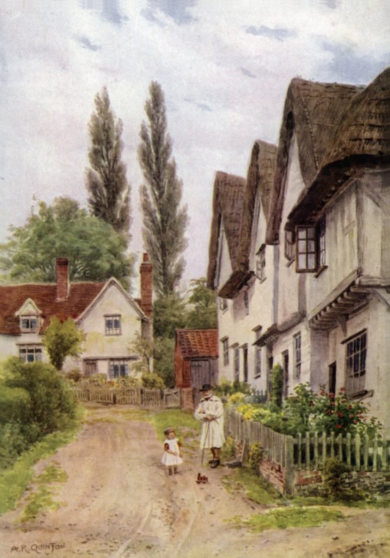 Os três frontões, Kersey, Suffolk de Alfred Robert Quinton