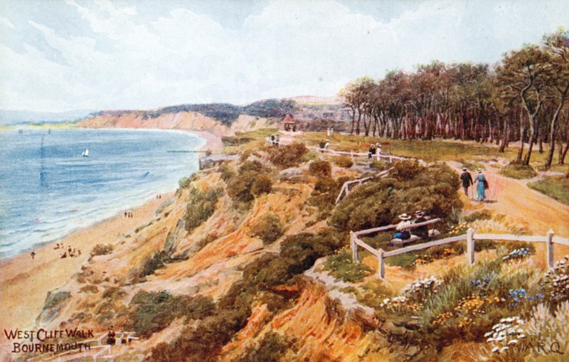 West Cliff Walk, Bournemouth de Alfred Robert Quinton