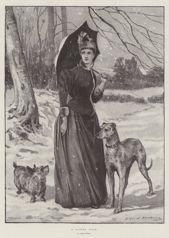Um passeio de inverno de Alfred Withers