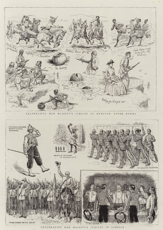 Celebrando o Jubileu de Sua Majestade de Alfred Chantrey Corbould