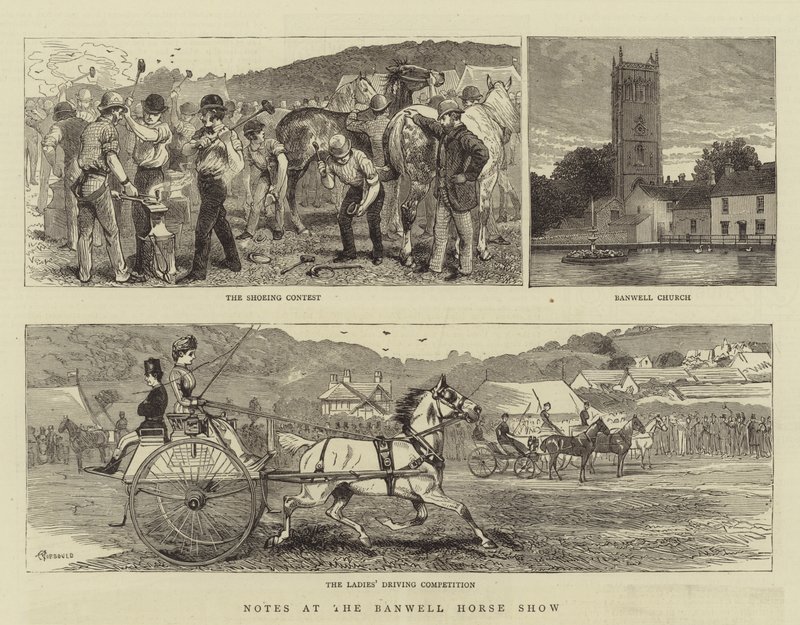 Notas no Banwell Horse Show de Alfred Chantrey Corbould