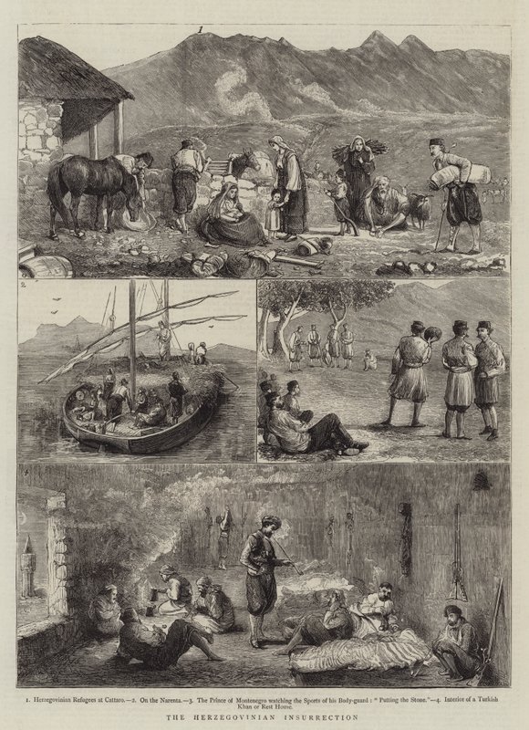 A Insurreição Herzegoviniana de Alfred Chantrey Corbould