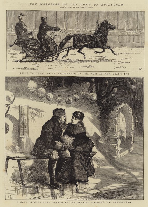 O casamento do duque de Edimburgo de Alfred Chantrey Corbould