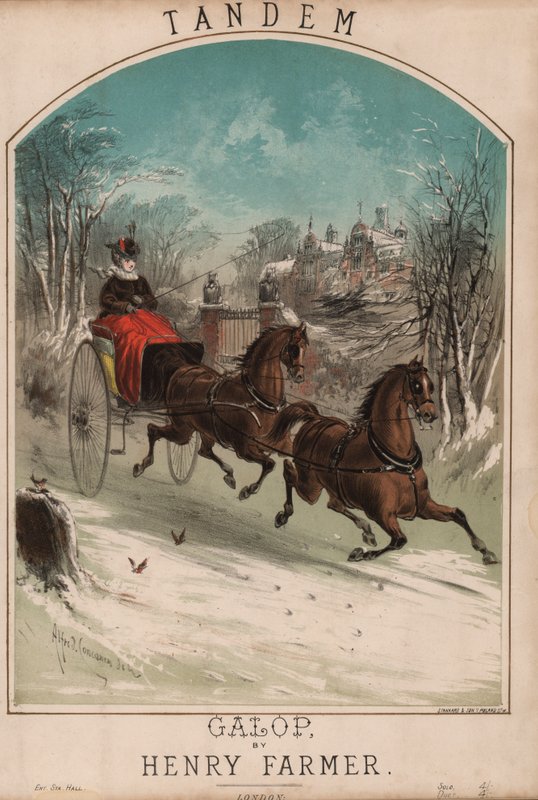 Tandem (cor litho) de Alfred Concanen