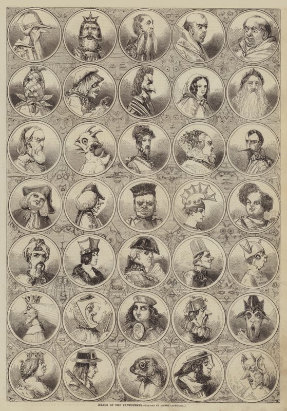 Cabeças da Pantomima de Alfred Crowquill