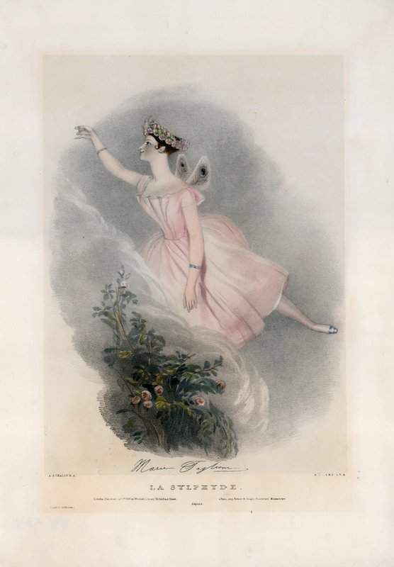 Marie Taglioni em La Sylphyde de Alfred Edward Chalon