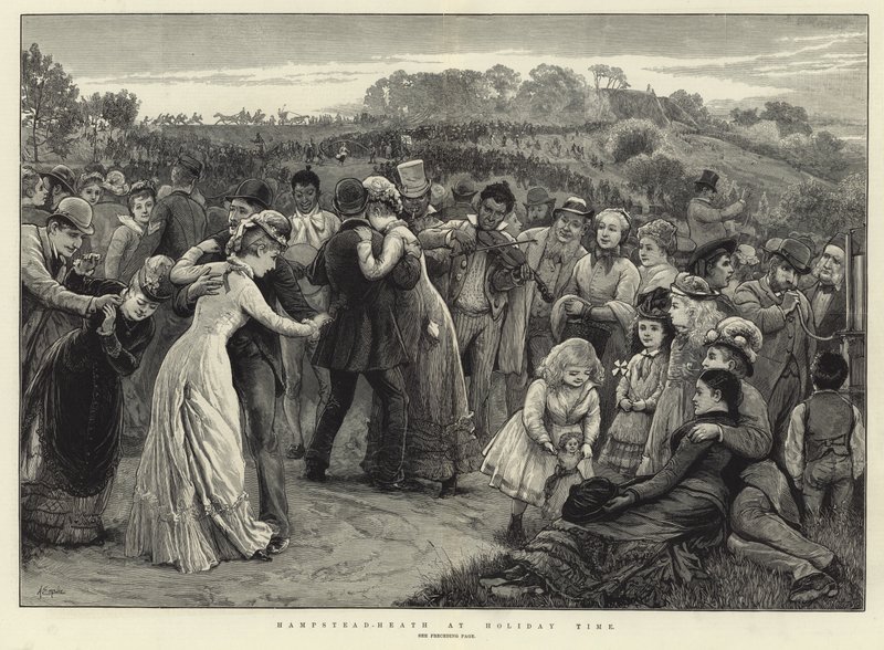 Hampstead Heath no tempo de férias de Alfred Edward Emslie