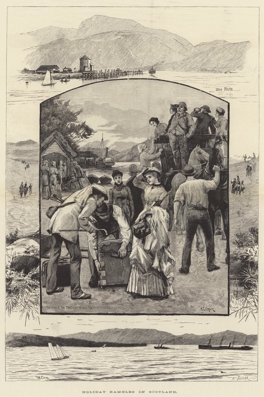 Passeios de férias na Escócia de Alfred Edward Emslie