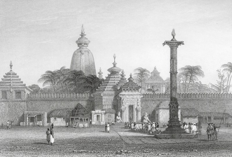 Templo de Juggernaut (gravura) de Alfred Gomersal Vickers