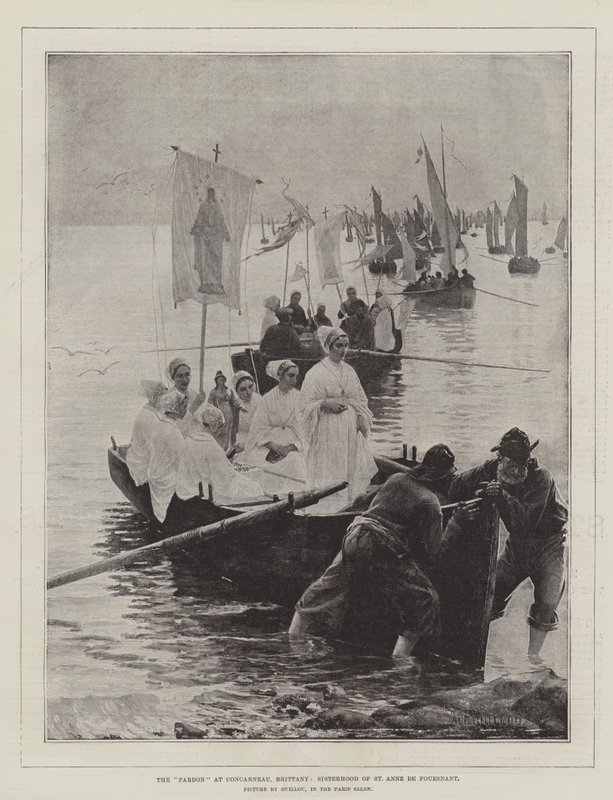 O Perdão em Concarneau, Bretanha, Irmandade de Santa Ana de Fouesnant de Alfred Guillou