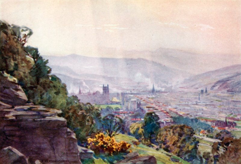 Banho, de Hampton Rocks (cor litho) de Alfred Heaton Cooper