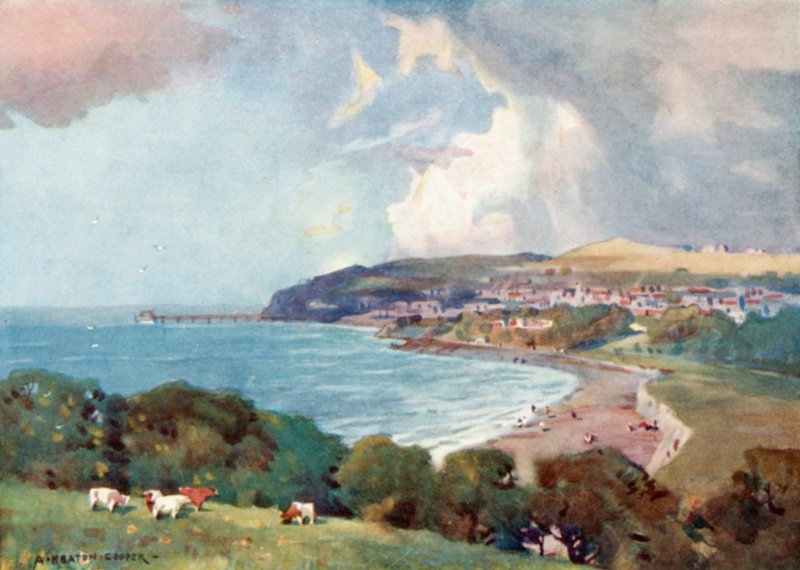 Clevedon, Perto de Bristol (cor litho) de Alfred Heaton Cooper