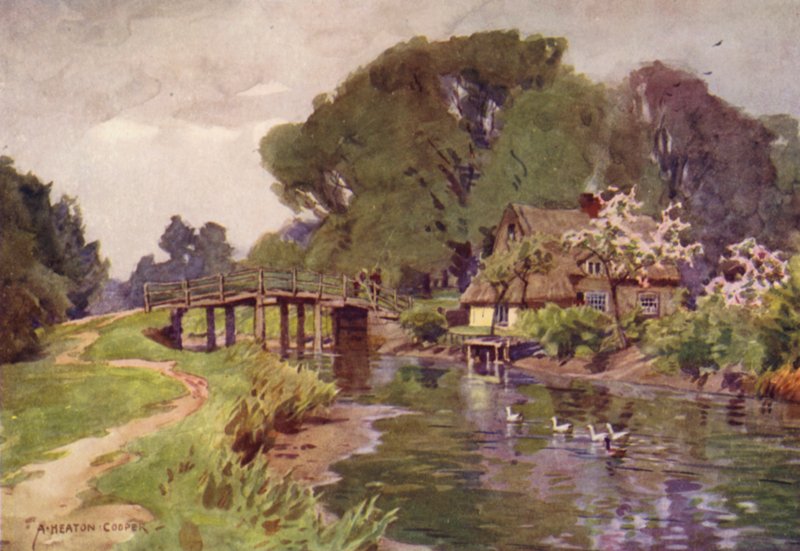Flatford Bridge, Suffolk de Alfred Heaton Cooper