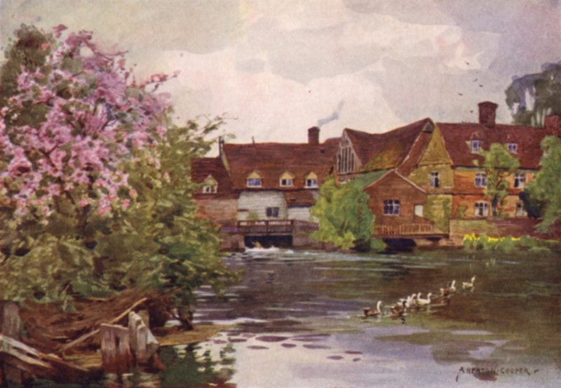Flatford Mill, East Bergholt, Suffolk de Alfred Heaton Cooper