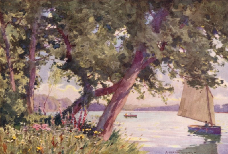Fritton Lake, Suffolk, uma manhã de verão de Alfred Heaton Cooper
