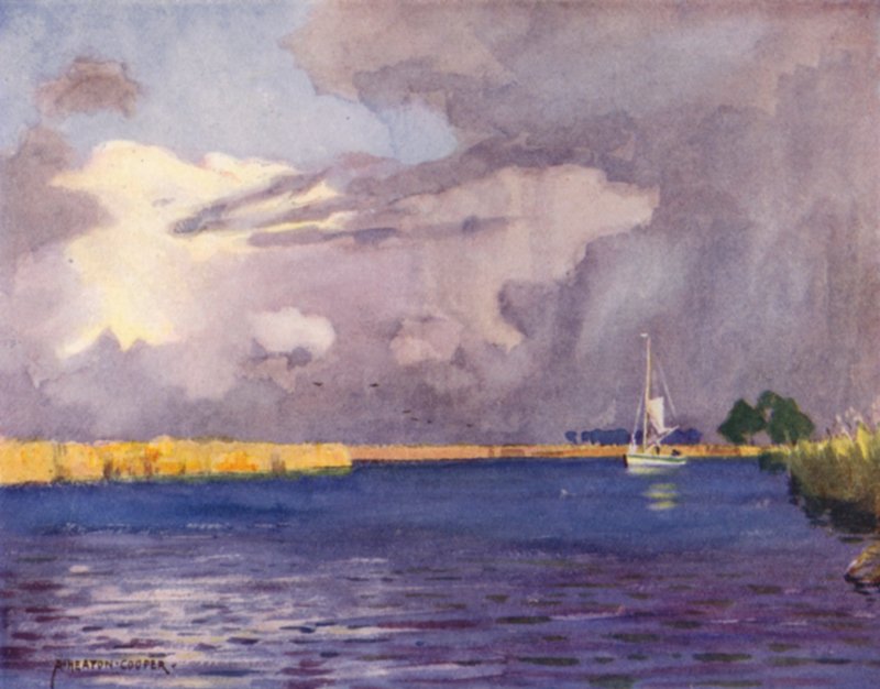 Heigham Sounds, Norfolk, nuvens de trovão de Alfred Heaton Cooper