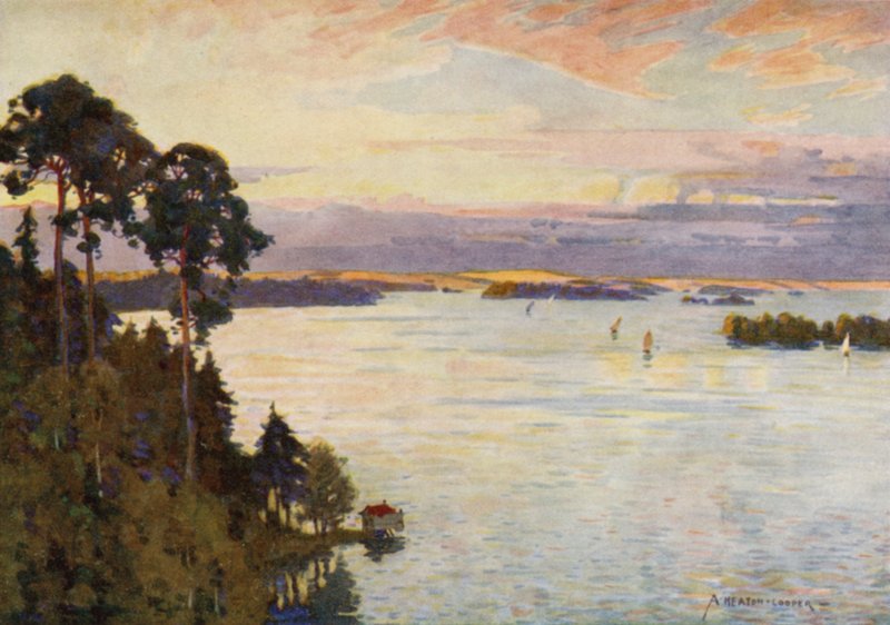 Ilhas no Báltico, perto de Estocolmo de Alfred Heaton Cooper
