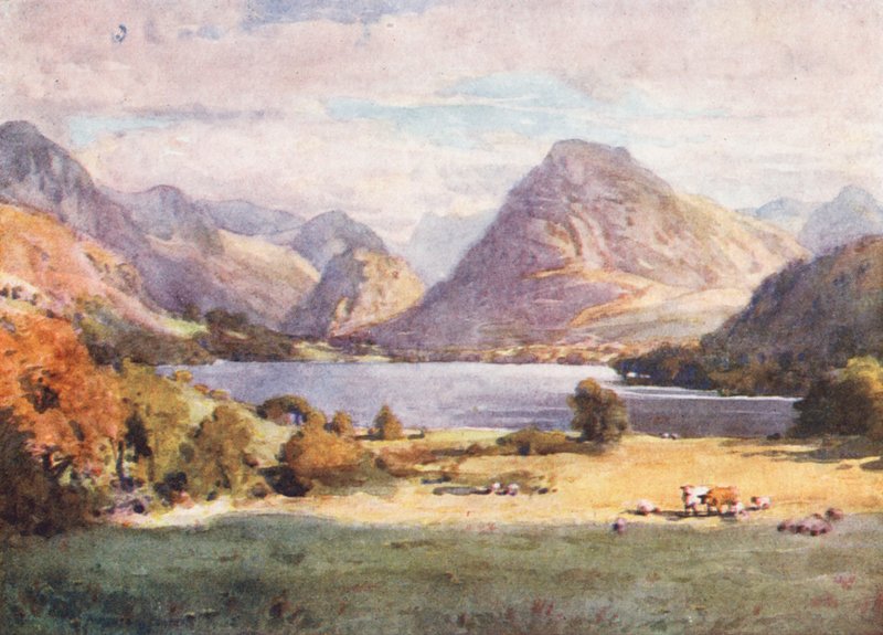 Região dos lagos: Loweswater (litografia a cores) de Alfred Heaton Cooper