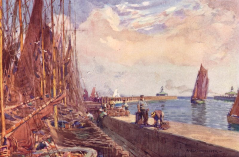 Porto de Lowestoft, Suffolk de Alfred Heaton Cooper