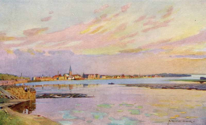 Lulea, Lapônia, o porto de exportação de minério de ferro de Alfred Heaton Cooper