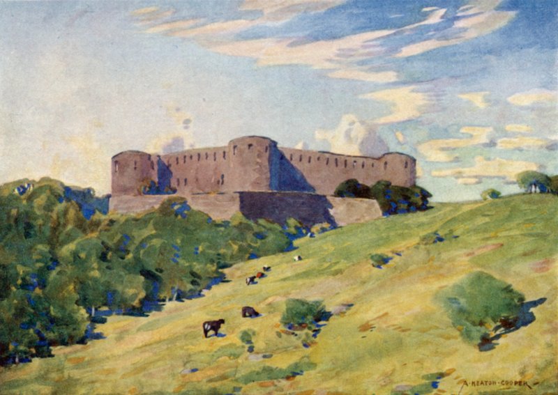 Ruínas do Castelo de Borgholm, Öland de Alfred Heaton Cooper